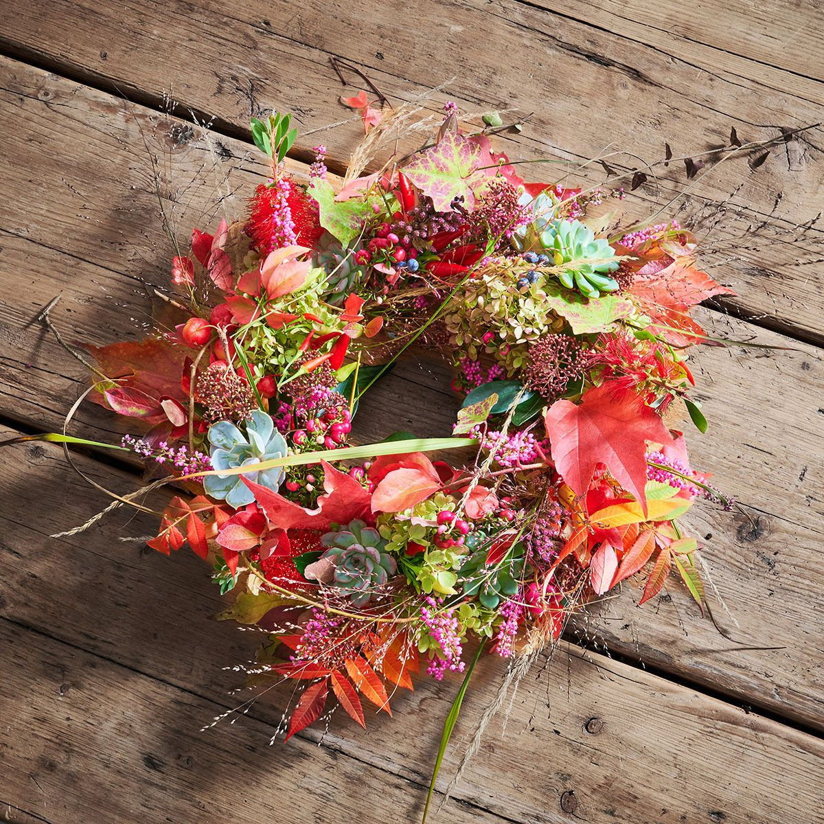 Herbstkranz in Steckschaum