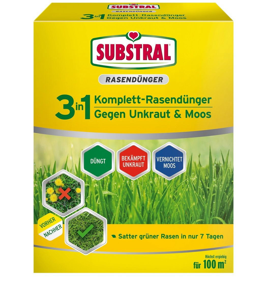 3in1 KomplettRasendünger Substral 3in1 Komplettrasendünger günstig