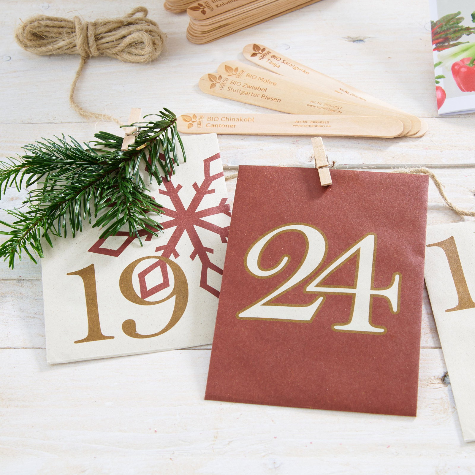 Bio Saatgut Adventskalender - Bio Samen Adventskalender gnstig kaufen
