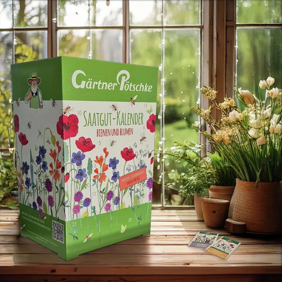 Saatgut-Adventskalender Bienen & Blumen - Saatgut-Adventskalender Bienen &  Blumen gnstig kaufen