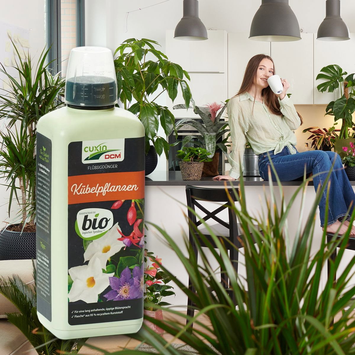 Flssigdnger Kbelpflanzen Bio - CUXIN DCM Flssigdnger Kbelpflanzen  gnstig kaufen